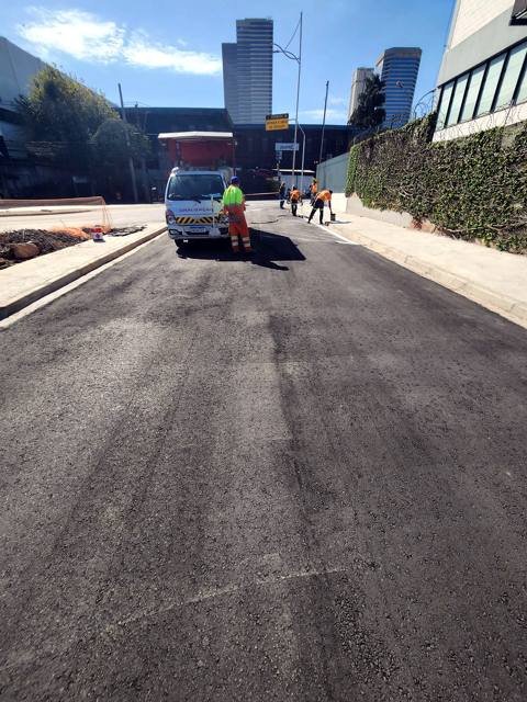 Pátio pavimentado